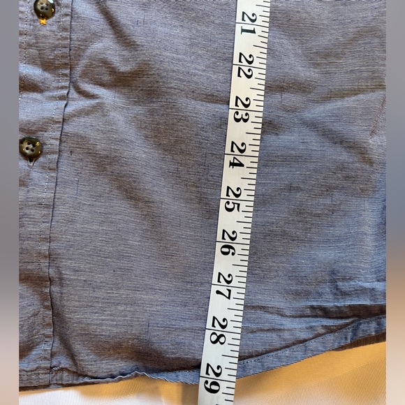 HUGO BOSS Blue Grey Cotton Button Down Shirt Size Large - Picture 16 of 16